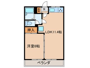 マルシンハイツの物件間取画像